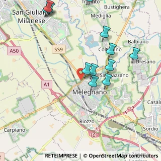 Mappa SP 40 Melegnano Binasco, 20077 San Giuliano Milanese MI, Italia (2.24917)
