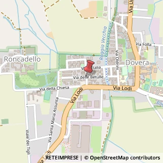 Mappa Via Betulle,  10, 26010 Dovera, Cremona (Lombardia)