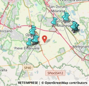 Mappa Cascina Nesporedo, 20085 Locate di Triulzi MI, Italia (3.72733)