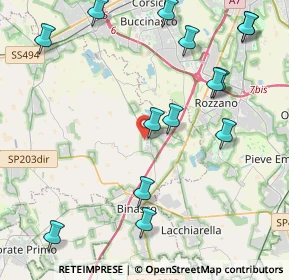 Mappa Via Gioacchino Rossini, 20080 Zibido San Giacomo MI, Italia (5.04071)