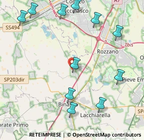 Mappa Via Gioacchino Rossini, 20080 Zibido San Giacomo MI, Italia (5.13)