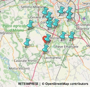 Mappa Via Gioacchino Rossini, 20080 Zibido San Giacomo MI, Italia (7.08214)