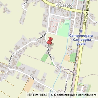 Mappa Via Prati Bassi, 1, 30010 Camponogara VE, Italia, 30010 Camponogara, Venezia (Veneto)