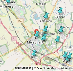 Mappa Via Montorfano, 20077 Melegnano MI, Italia (2.65857)