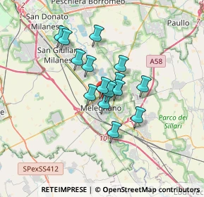 Mappa Via Montorfano, 20077 Melegnano MI, Italia (2.37133)
