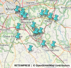 Mappa Via Montorfano, 20077 Melegnano MI, Italia (7.53944)