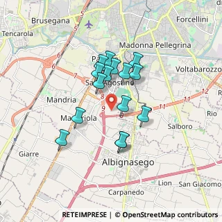Mappa Via Giuseppe Garibaldi, 35020 Albignasego PD, Italia (1.35733)