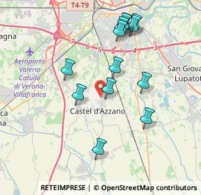 Mappa Via Guglielmo, 37060 Castel D'Azzano VR, Italia (3.78308)