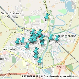 Mappa Via San Bernardo, 26013 Crema CR, Italia (0.6655)
