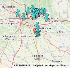 Mappa Via Torre, 37060 Buttapietra VR, Italia (6.8135)