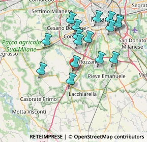 Mappa Via San Giacomo, 20080 Zibido San Giacomo MI, Italia (7.6375)