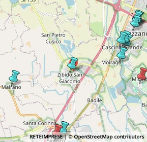 Mappa Via San Giacomo, 20080 Zibido San Giacomo MI, Italia (3.30125)