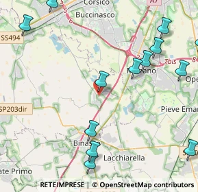 Mappa Via San Giacomo, 20080 Zibido San Giacomo MI, Italia (6.575)