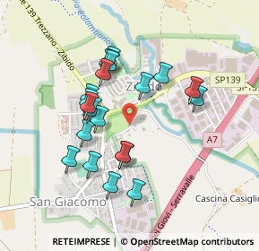 Mappa Via San Giacomo, 20080 Zibido San Giacomo MI, Italia (0.405)