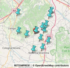 Mappa Via Monticelli, 36040 Sossano VI, Italia (6.27533)