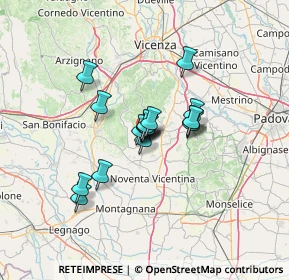 Mappa Via Monticelli, 36040 Sossano VI, Italia (8.67941)