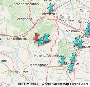 Mappa Via Monticelli, 36040 Sossano VI, Italia (17.155)