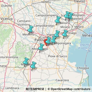 Mappa Via V. Bachelet, 35020 Ponte San Nicolò PD, Italia (14.49091)
