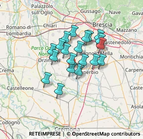 Mappa Via Delle Robinie, 25028 Verolanuova BS, Italia (9.6075)