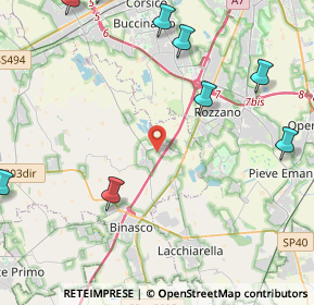 Mappa 20080 Zibido San Giacomo MI, Italia (6.55333)