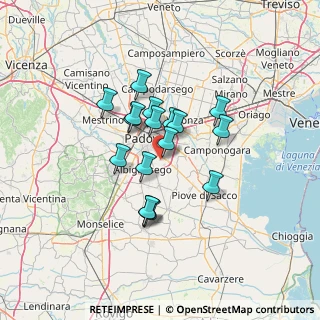 Mappa Via Garibaldi Giuseppe, 35020 Ponte San Nicolò PD, Italia (10.03588)