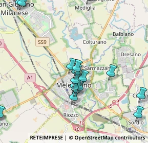 Mappa Via Enrico Fermi, 20077 Melegnano MI, Italia (2.6915)