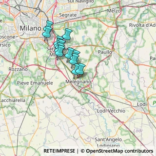 Mappa Via Enrico Fermi, 20077 Melegnano MI, Italia (5.76308)
