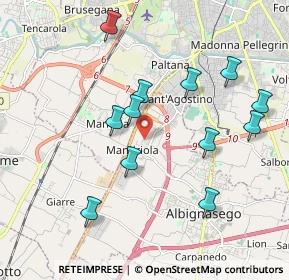 Mappa Via Milani Don, 35020 Sant'Agostino PD, Italia (1.95167)