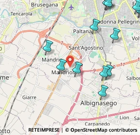 Mappa Via Milani Don, 35020 Sant'Agostino PD, Italia (2.968)