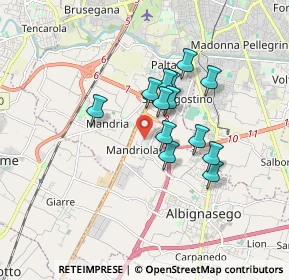 Mappa Via Milani Don, 35020 Sant'Agostino PD, Italia (1.30385)