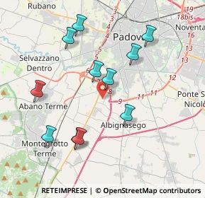 Mappa Via Milani Don, 35020 Sant'Agostino PD, Italia (3.86182)