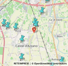 Mappa Via A. Vivaldi, 37060 Castel d'Azzano VR, Italia (2.82091)