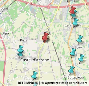 Mappa Via A. Vivaldi, 37060 Castel d'Azzano VR, Italia (3.2855)