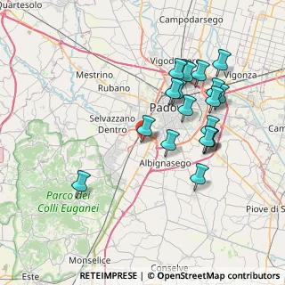 Mappa Mandria, 35142 Padova PD, Italia (7.43789)