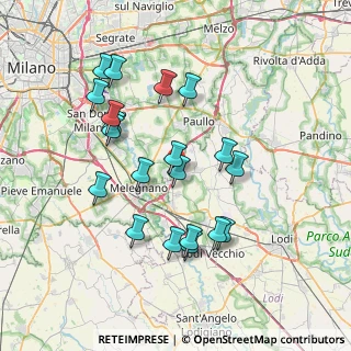 Mappa TEEM, 20070 Dresano MI, Italia (7.173)