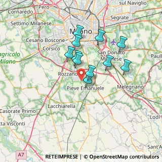 Mappa Via Lazio, 20090 Milano MI, Italia (5.67727)