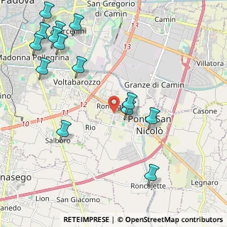 Mappa Via Antonio Canova, 35020 Ponte San Nicolò PD, Italia (2.70071)