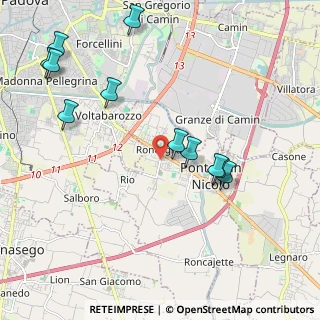Mappa Via Antonio Canova, 35020 Ponte San Nicolò PD, Italia (2.32)