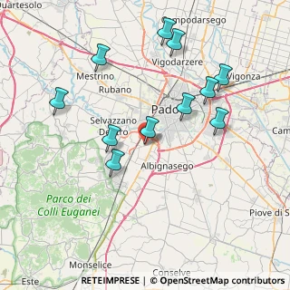 Mappa Via Romana Aponense, 35142 Padova PD, Italia (7.91273)