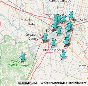 Mappa Via Romana Aponense, 35137 Padova PD, Italia (7.38789)