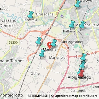 Mappa Via Romana Aponense, 35142 Padova PD, Italia (2.695)
