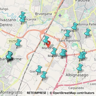 Mappa Via Romana Aponense, 35142 Padova PD, Italia (2.814)