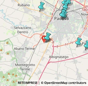 Mappa Via Romana Aponense, 35137 Padova PD, Italia (5.1225)