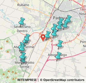 Mappa Via Romana Aponense, 35137 Padova PD, Italia (3.785)