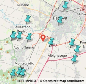 Mappa Via Romana Aponense, 35142 Padova PD, Italia (5.52357)