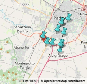 Mappa Via Romana Aponense, 35137 Padova PD, Italia (3.03667)