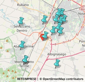 Mappa Via Romana Aponense, 35137 Padova PD, Italia (4.034)