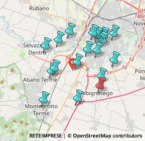 Mappa Via Romana Aponense, 35137 Padova PD, Italia (3.37333)