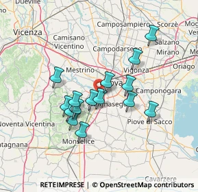 Mappa Via Romana Aponense, 35142 Padova PD, Italia (11.65133)