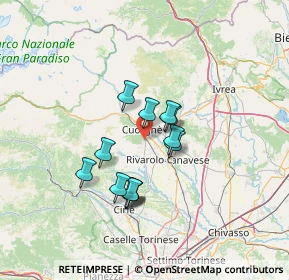 Mappa Via Giuseppe Verdi, 10087 Valperga TO, Italia (10.61769)